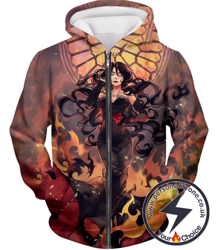 Fullmetal Alchemist Fullmetal Alchemist Beautiful Homunculi Lust Amazing Anime Zip Up Hoodie